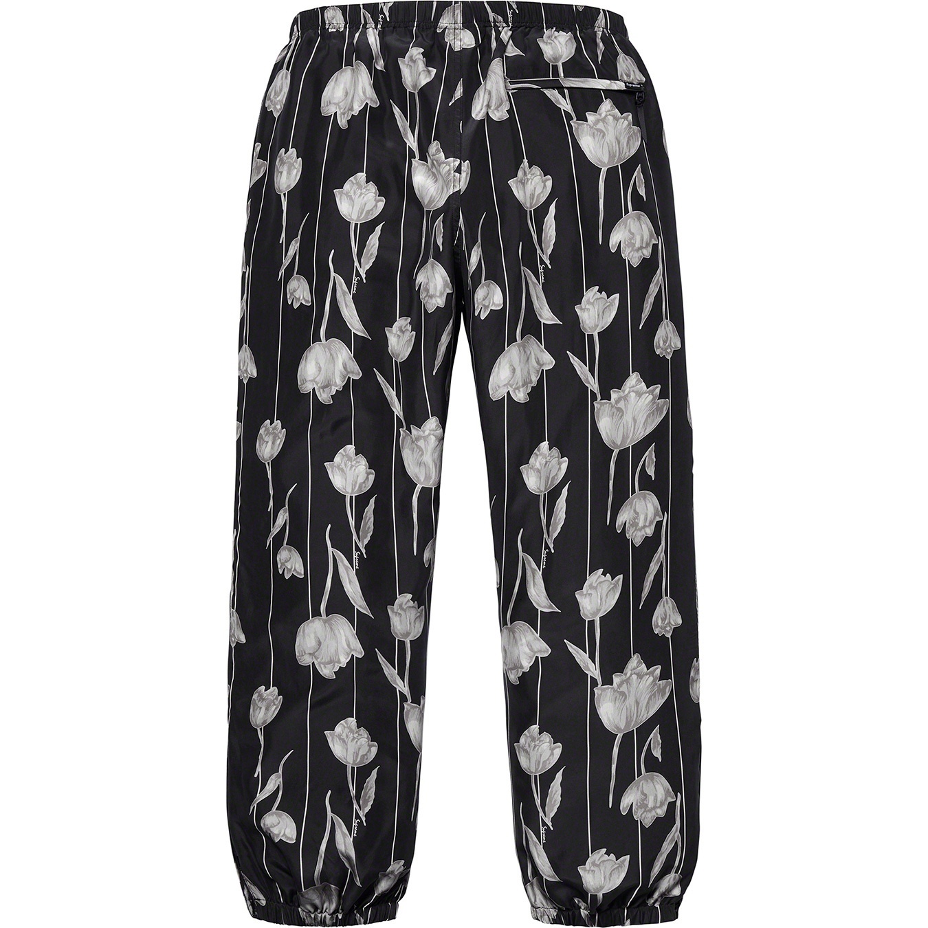 Floral Silk Track Pant view 5